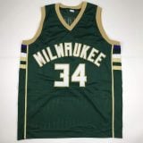 Giannis Antetokounmpo Autographed #34 Milwaukee Basketball Jersey