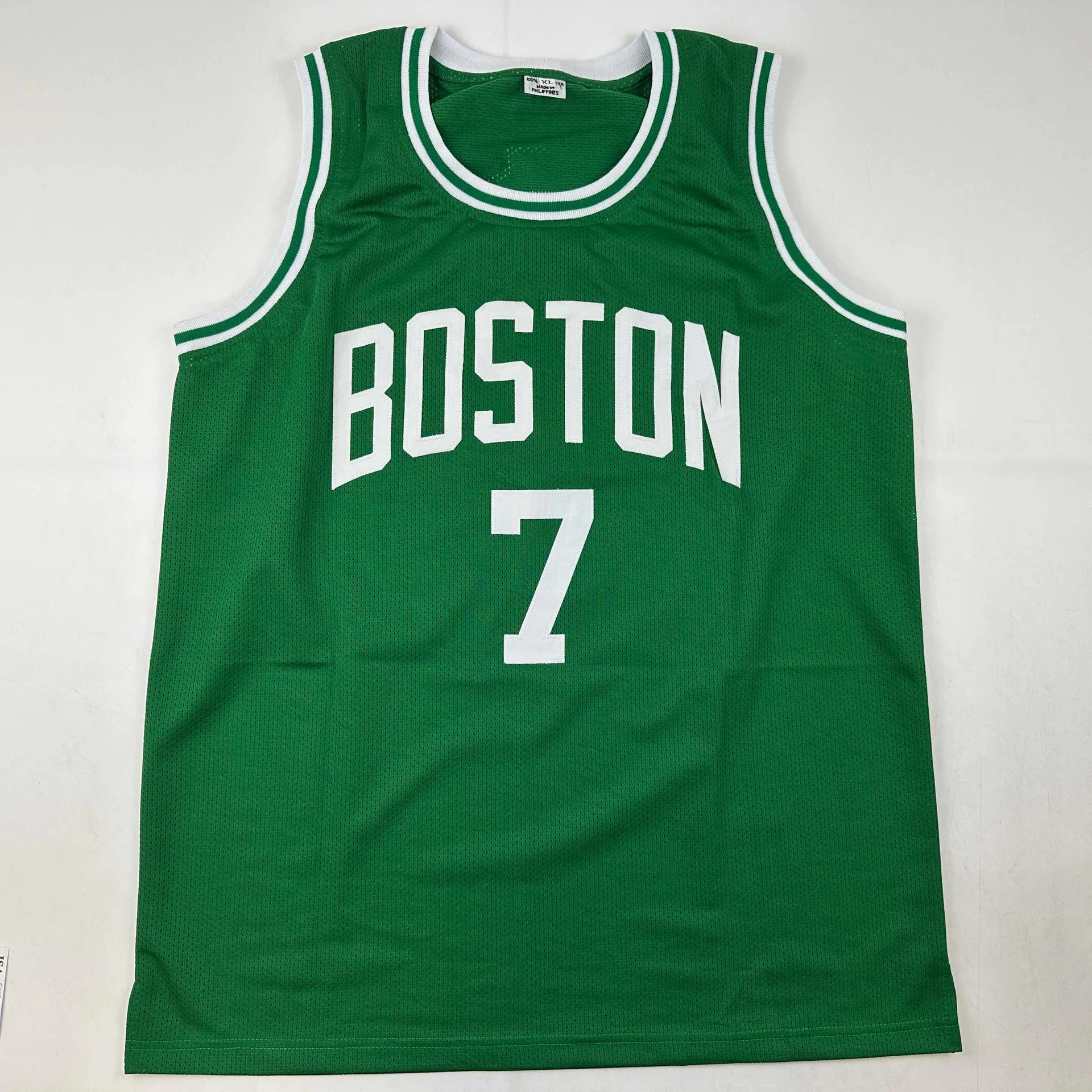 Dee Brown Autographed #7 Boston Basketball Jersey