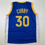 Stephen Curry Autographed #30 Golden State Basketball Jersey