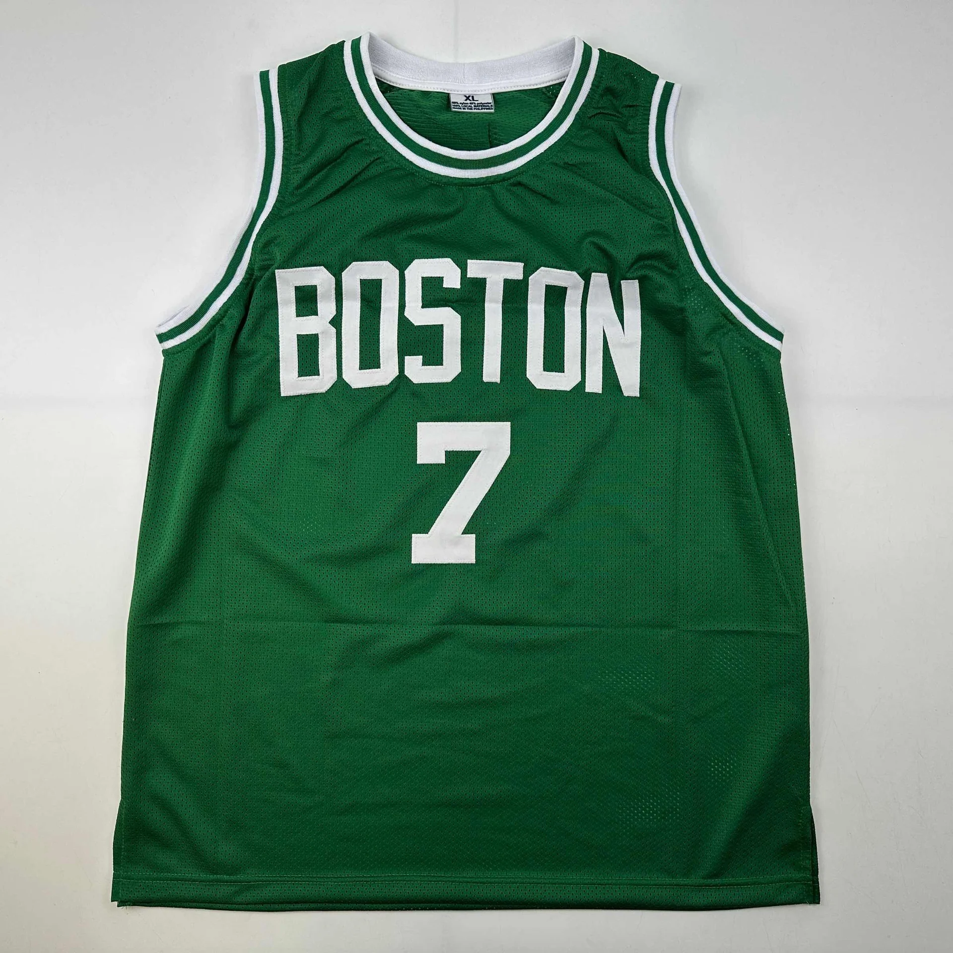 Jaylen Brown Autographed #7 Boston Green Basketball Jersey - Image 2