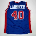 Bill Laimbeer Autographed #40 Detroit Basketball Jersey