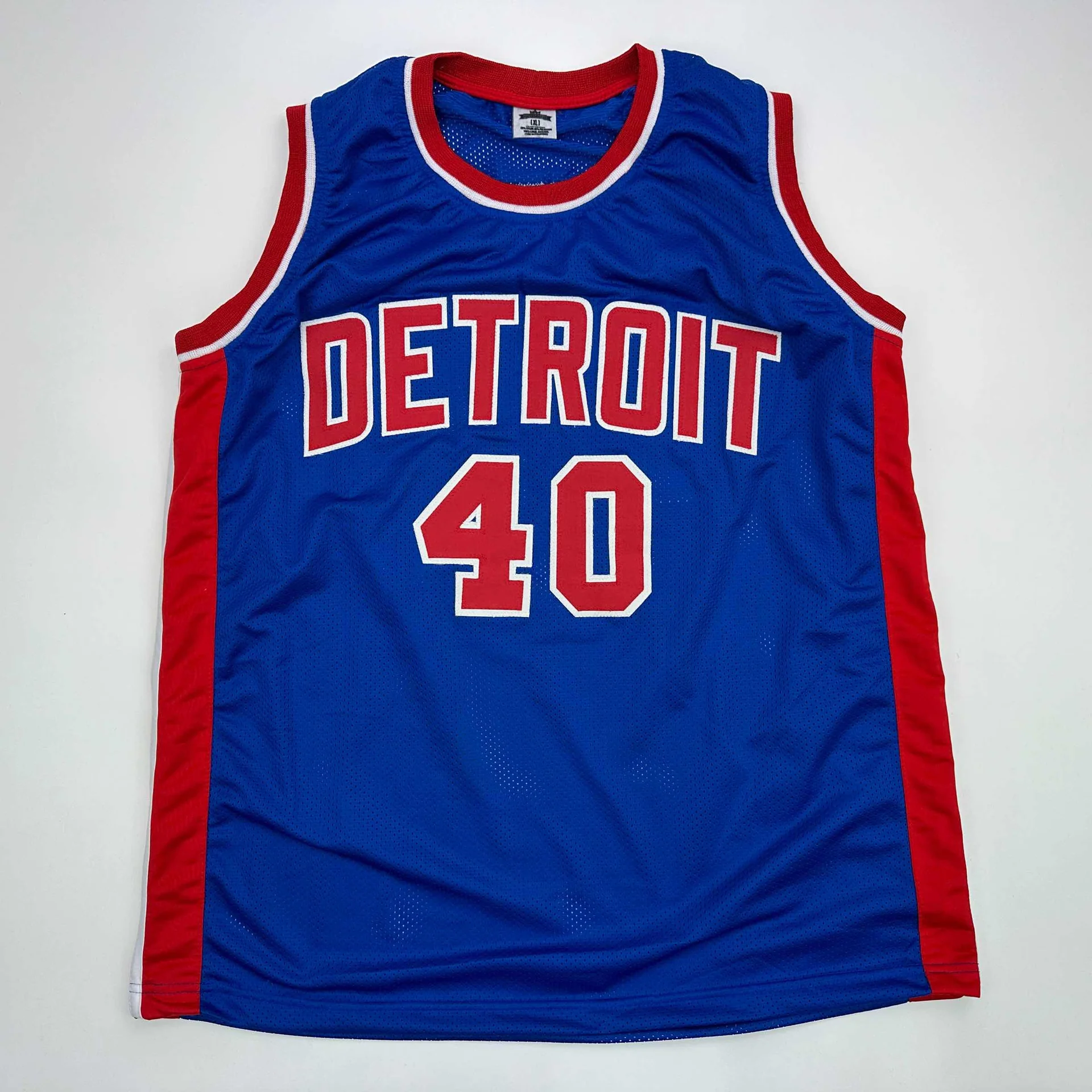 Bill Laimbeer Autographed #40 Detroit Basketball Jersey