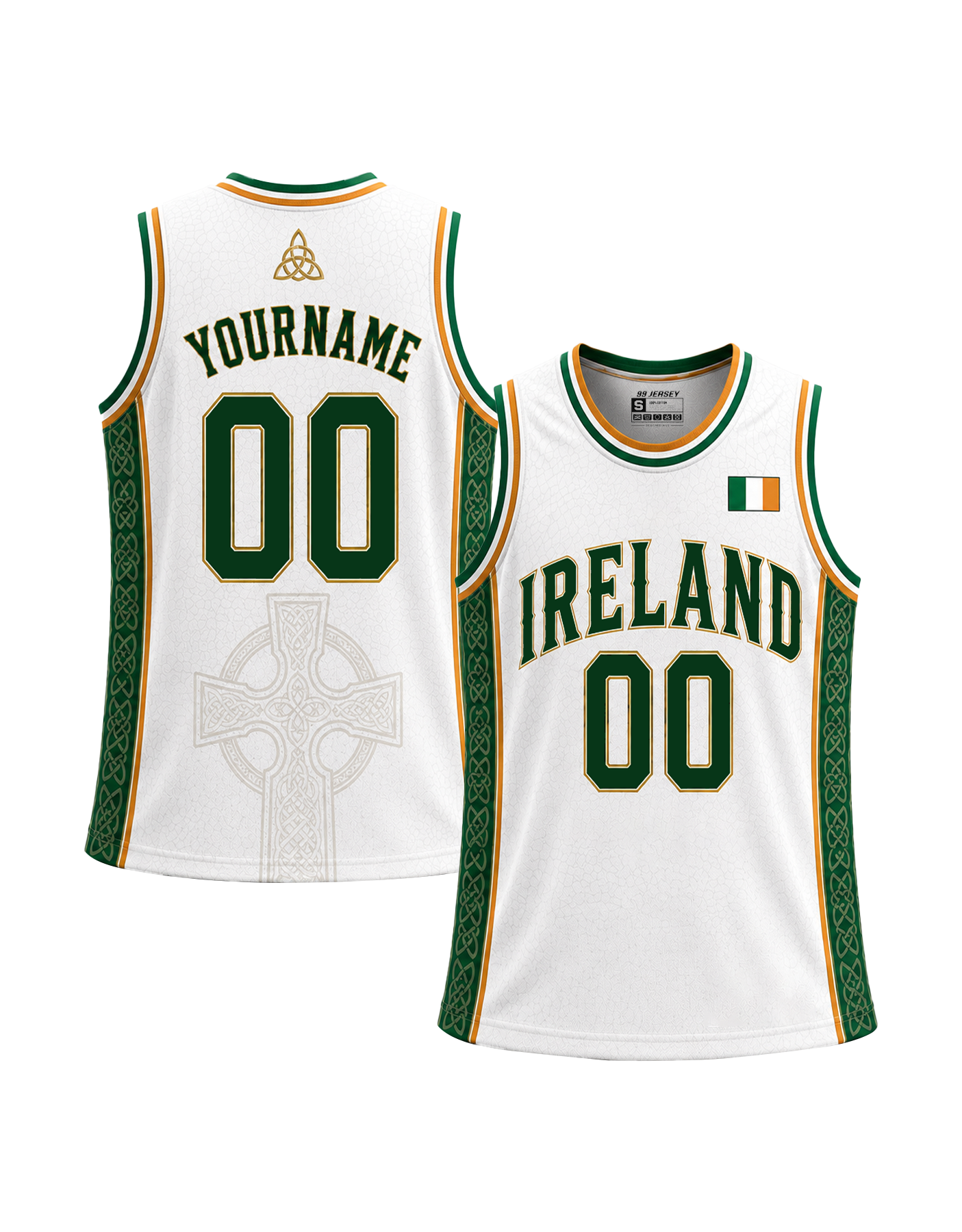 Ireland Custom Basketball Jersey