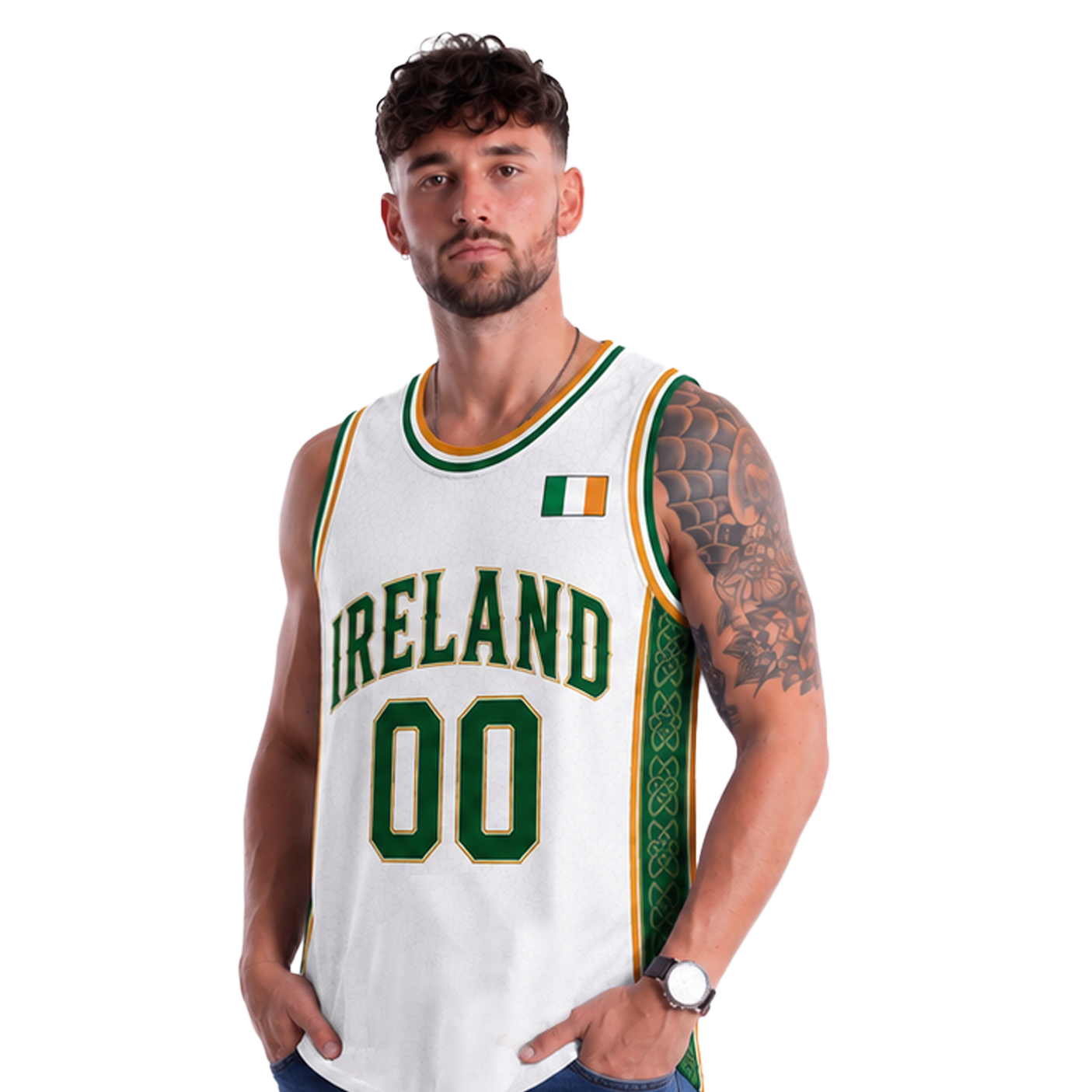 Ireland Custom Basketball Jersey - Image 2