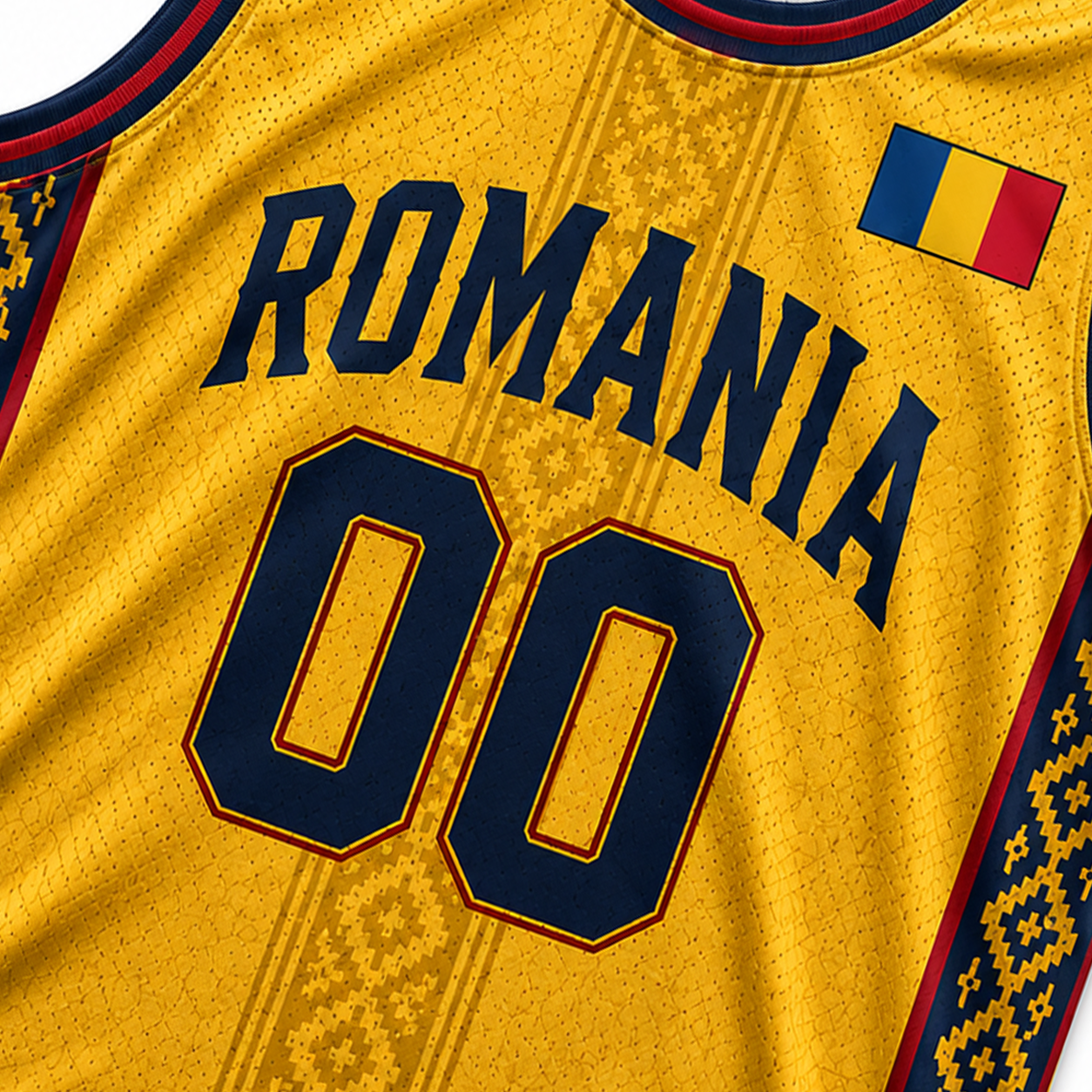 Romania Custom Basketball Jersey - Image 4