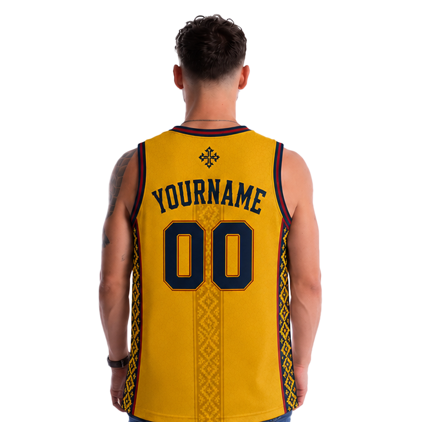 Romania Custom Basketball Jersey - Image 3