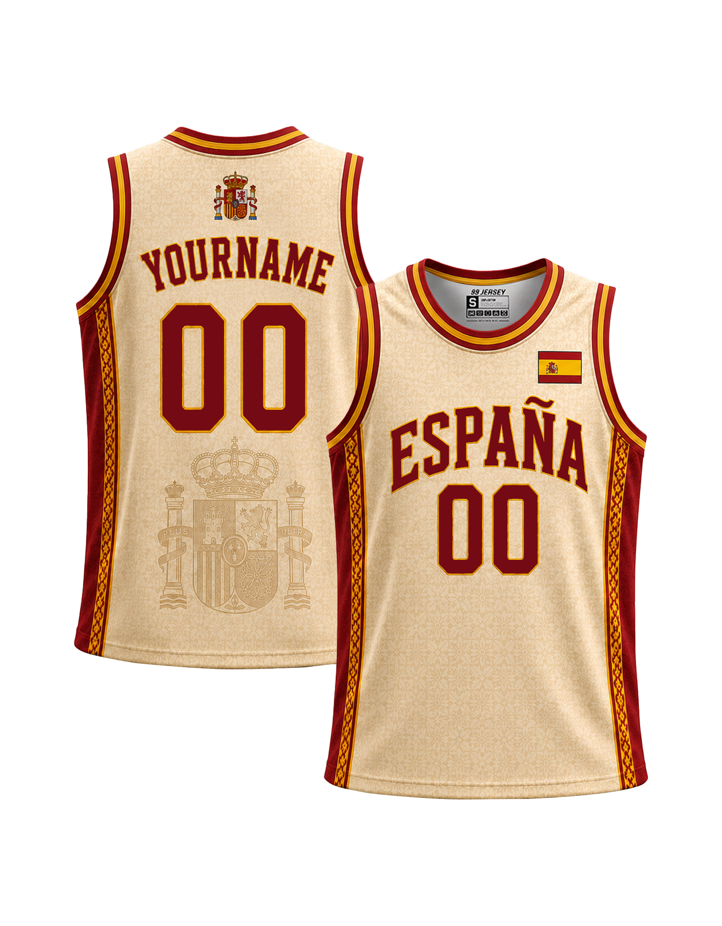 Spain Custom Basketball Jersey