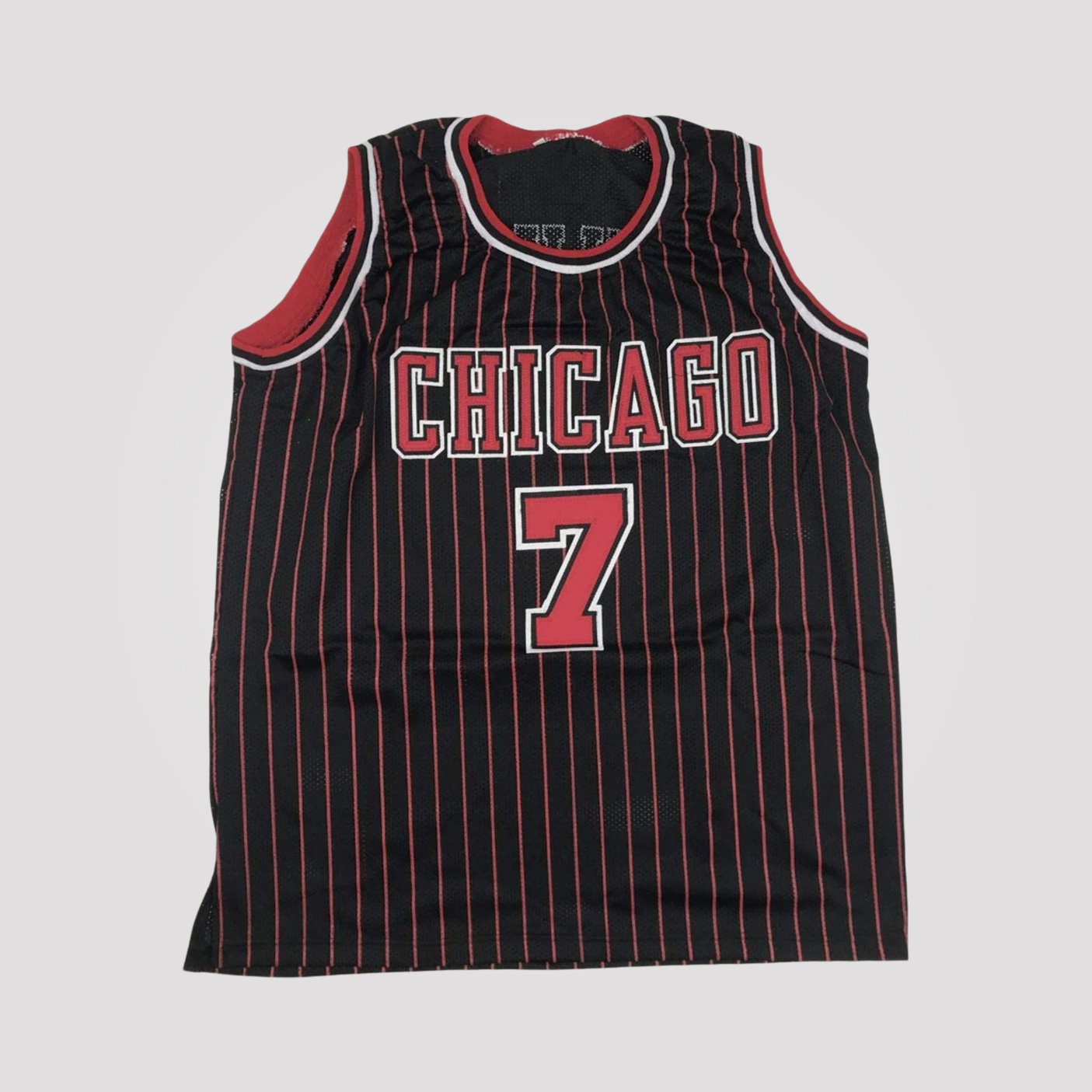 Toni Kukoc Autographed #7 Chicago Basketball Jersey
