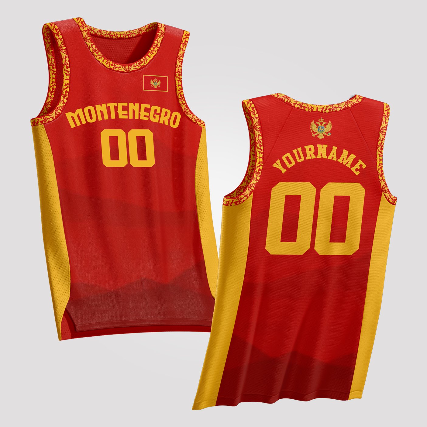 Montenegro Custom Basketball Jersey