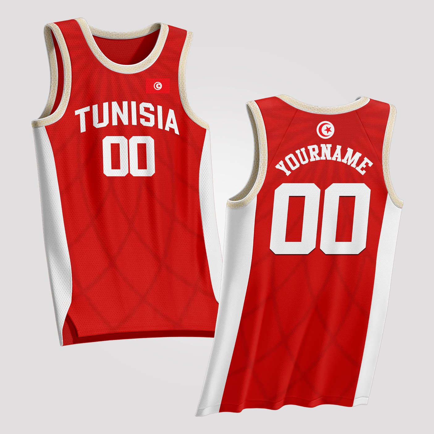Tunisia Custom Basketball Jersey
