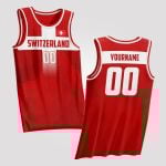 Switzerland Custom Basketball Jersey