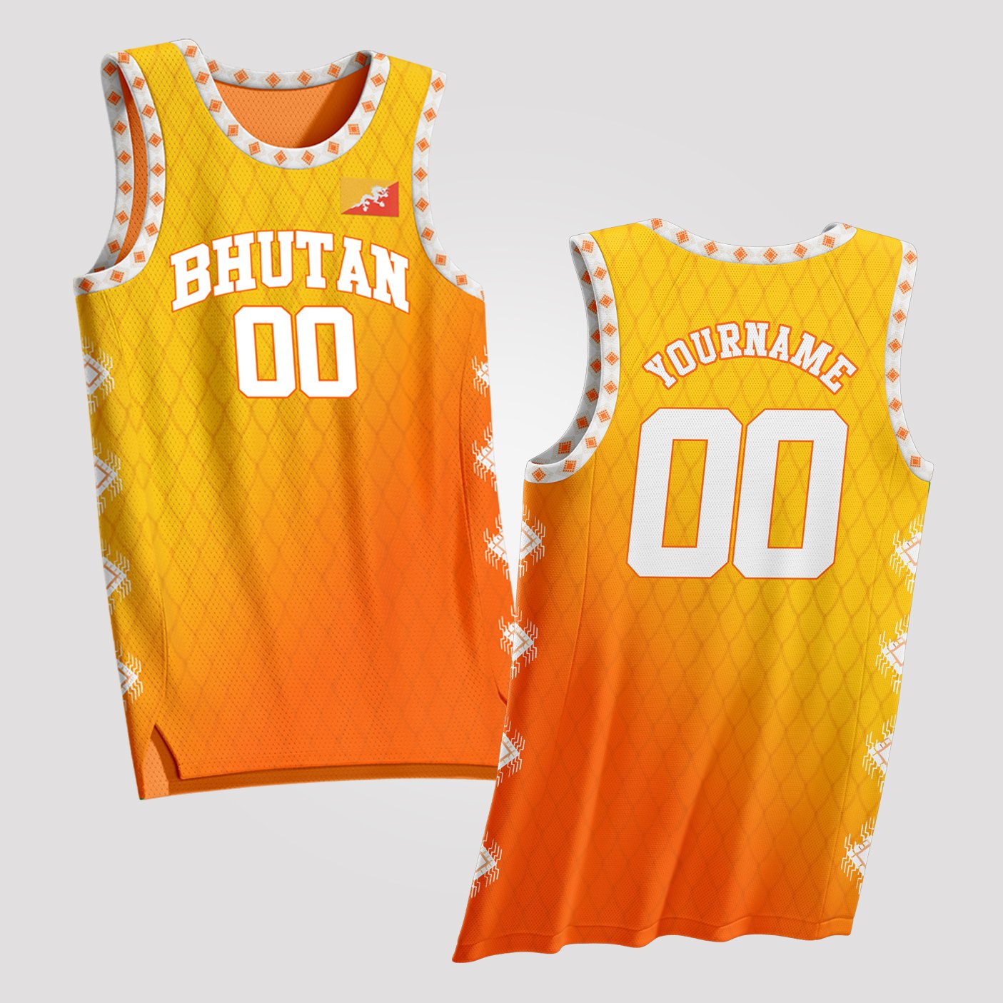 Bhutan Custom Basketball Jersey