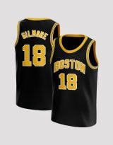 Happy Gilmore #18 Boston Black Basketball Jersey