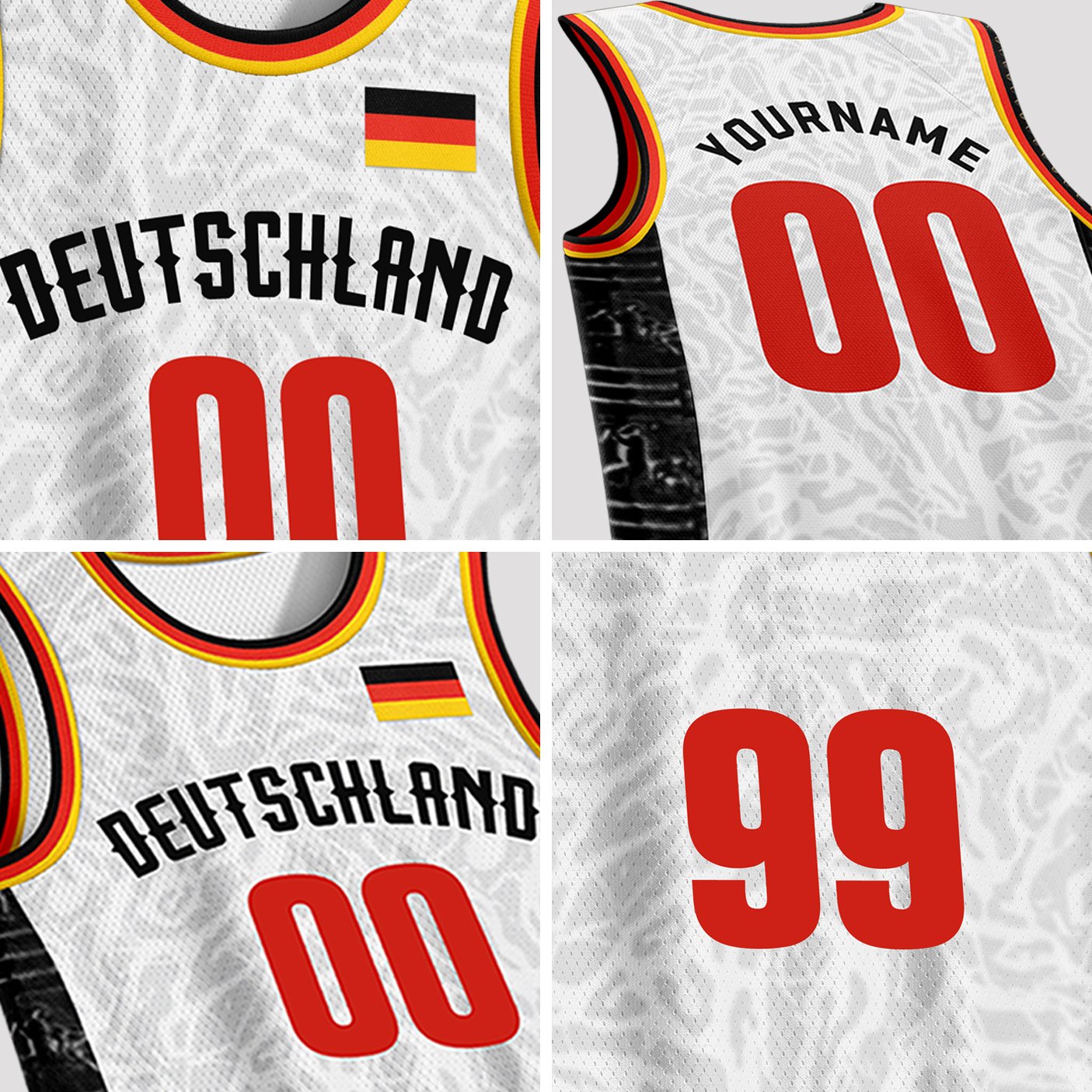 Germany Custom Basketball Jersey