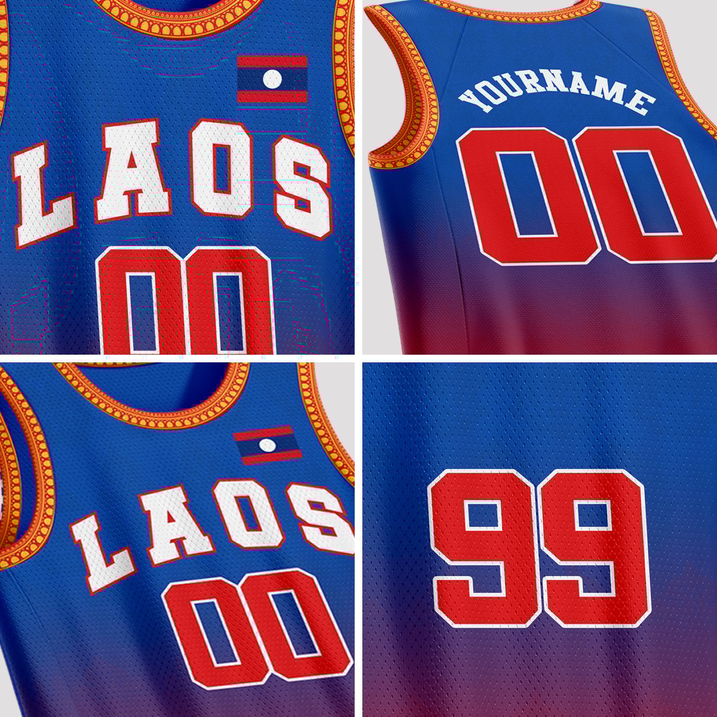 Laos Custom Basketball Jersey