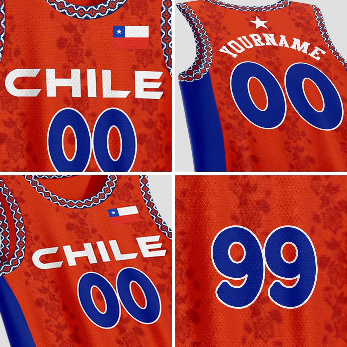 Chile Custom Basketball Jersey