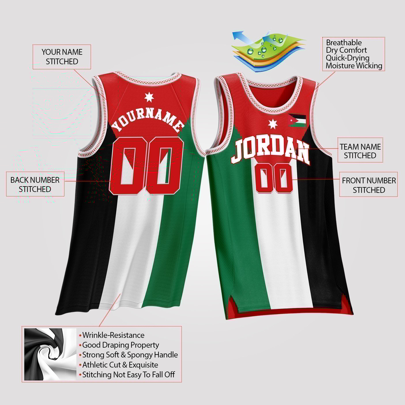 Jordan Custom Basketball Jersey