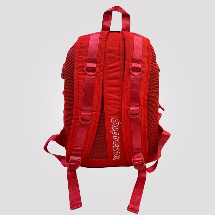 Supreme Backpack Black Mesh Flex Logo | 99Jersey