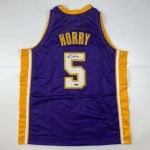 Robert Horry Autographed #5 Los Angeles Basketball Jersey