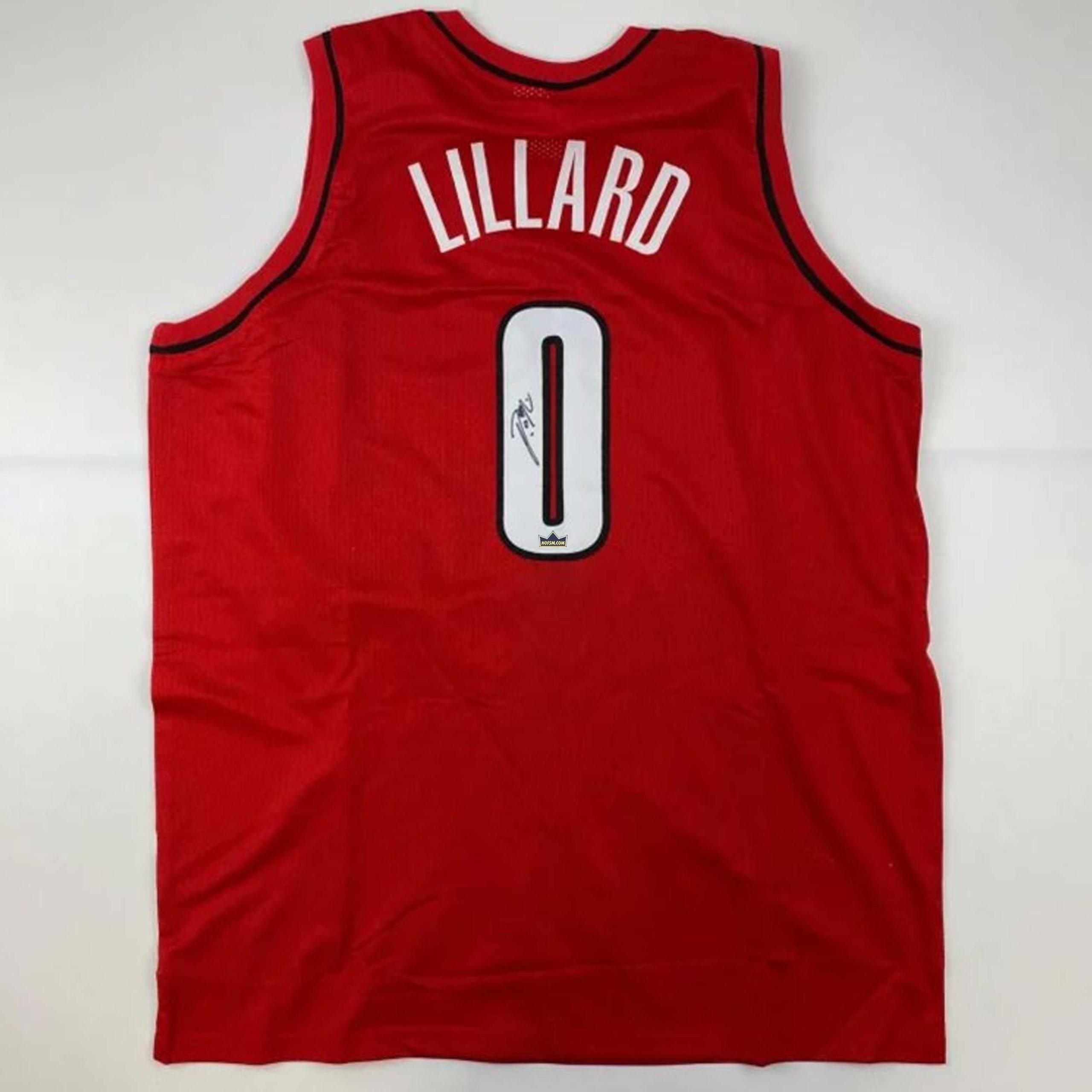 Damian Lillard Autographed #0 Portland Basketball Jersey