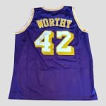 James Worthy Autographed #42 Los Angeles Basketball Jersey