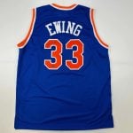 Patrick Ewing Autographed #33 New York Basketball Jersey