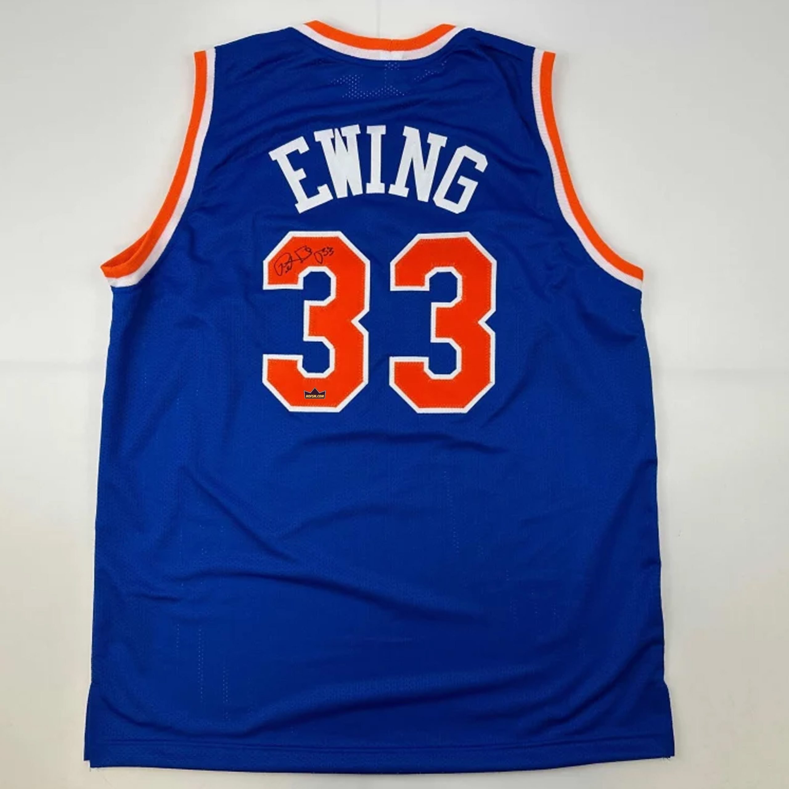 Patrick Ewing Autographed #33 New York Basketball Jersey