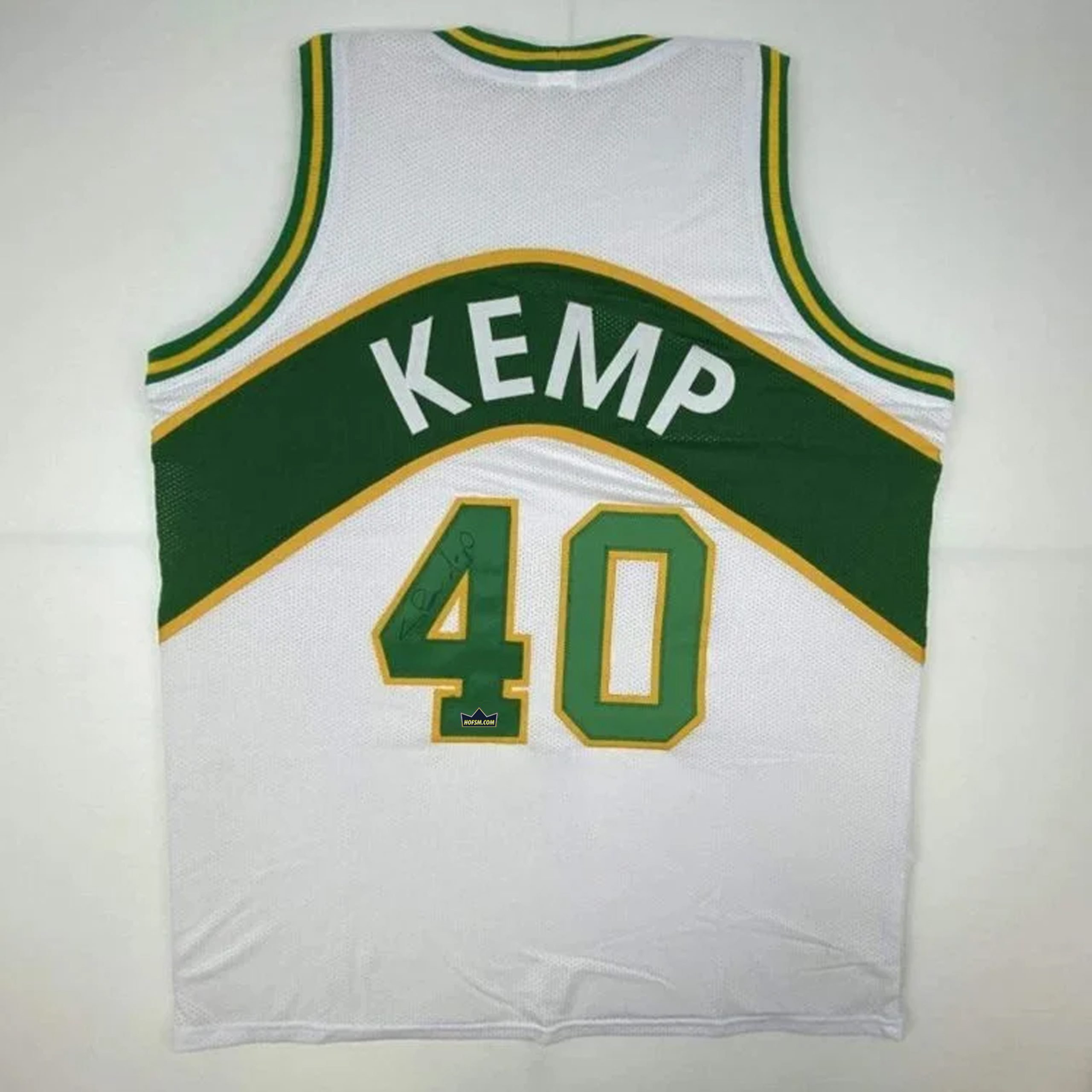 Shawn Kemp Autographed #40 Seattle Basketball Jersey