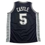 Stephon Castle Autographed #5 San Antonio Basketball Jersey