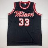 Alonzo Mourning Autographed #33 Miami Basketball Jersey