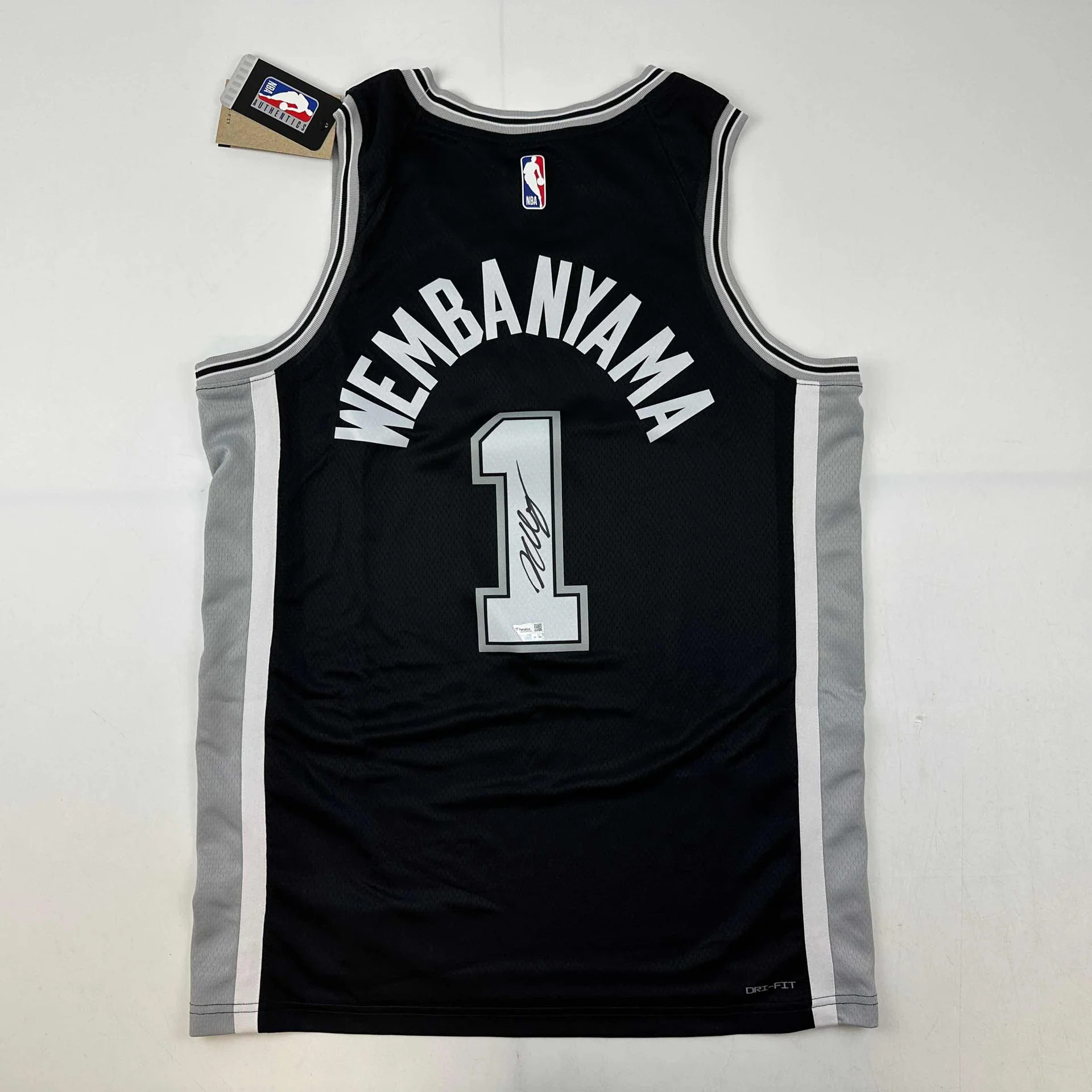 Victor Wembanyama Autographed #1 San Antonio Basketball Jersey