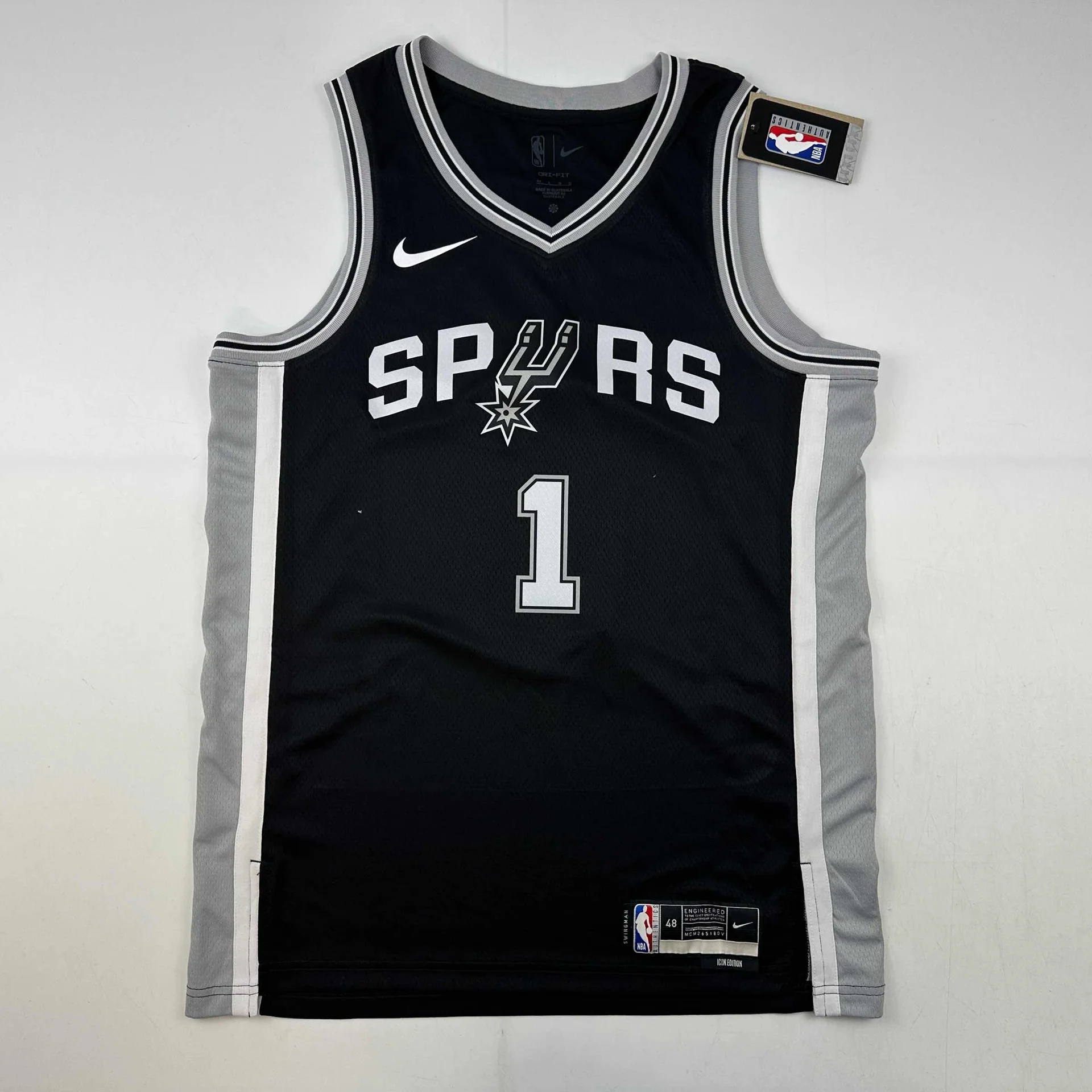 Victor Wembanyama Autographed #1 San Antonio Basketball Jersey