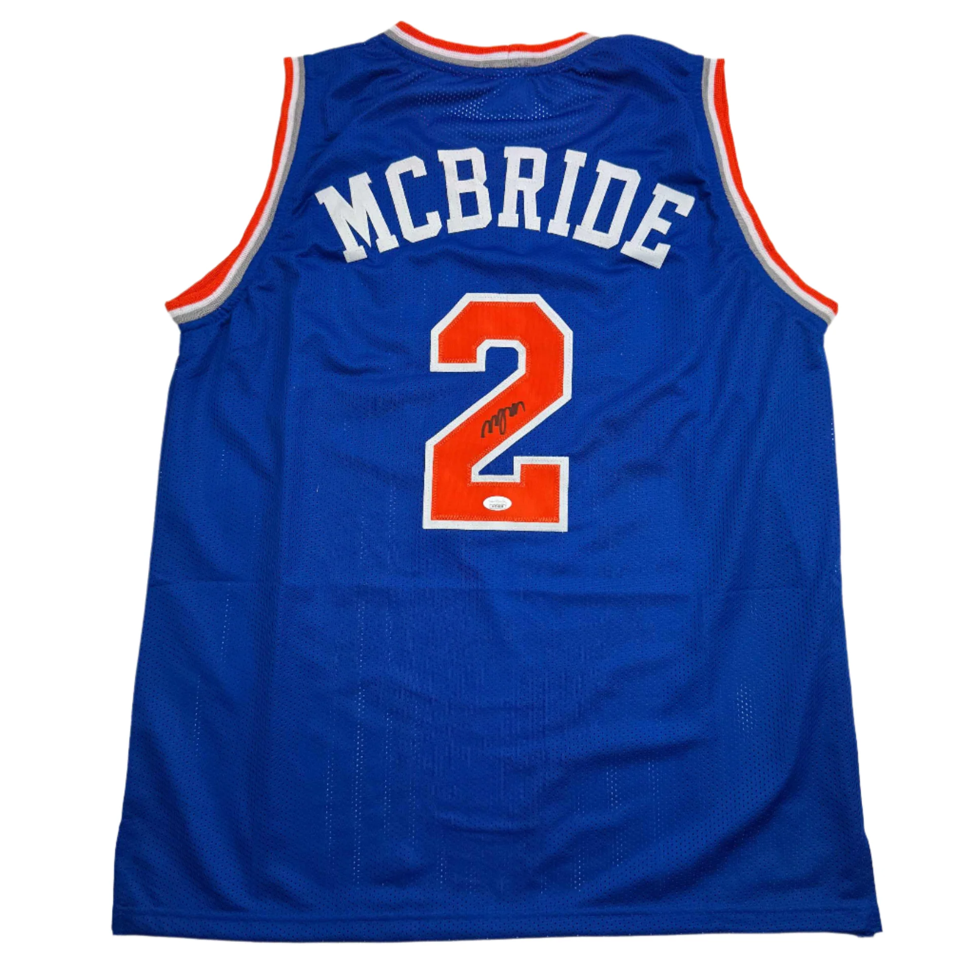 Miles Deuce McBride Autographed #2 New York Basketball Jersey