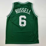 Bill Russell Autographed #6 Boston Basketball Jersey