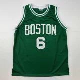 Bill Russell Autographed #6 Boston Basketball Jersey