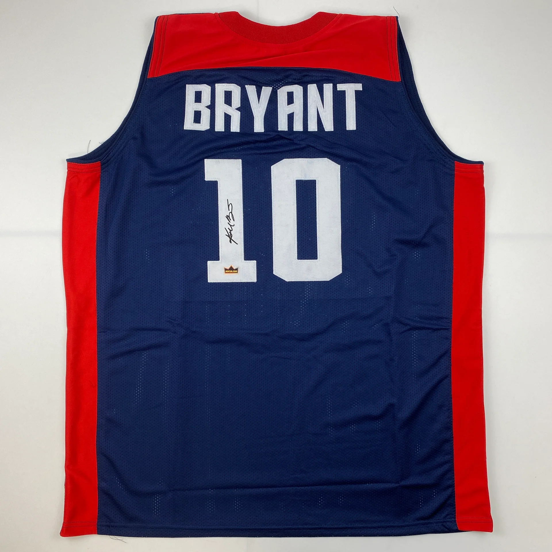 Kobe Bryant Autographed #10 Team USA Basketball Jersey