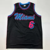 Lebron James Autographed #6 Miami Basketball Jersey