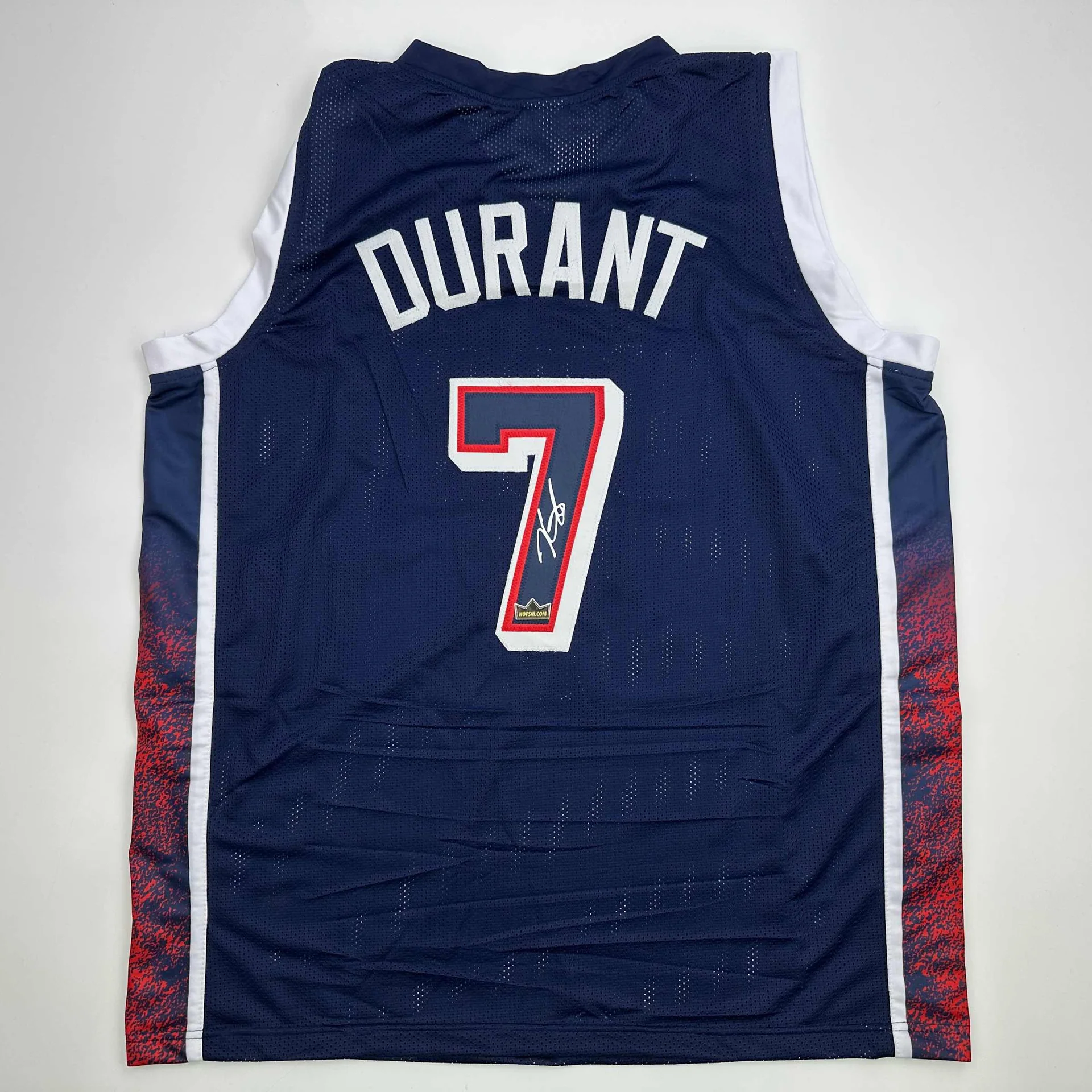Kevin Durant Autographed #7 Team USA Basketball Jersey