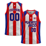 Puerto Rico Custom Basketball Jersey