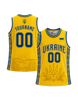 Ukraine Custom Basketball Jersey