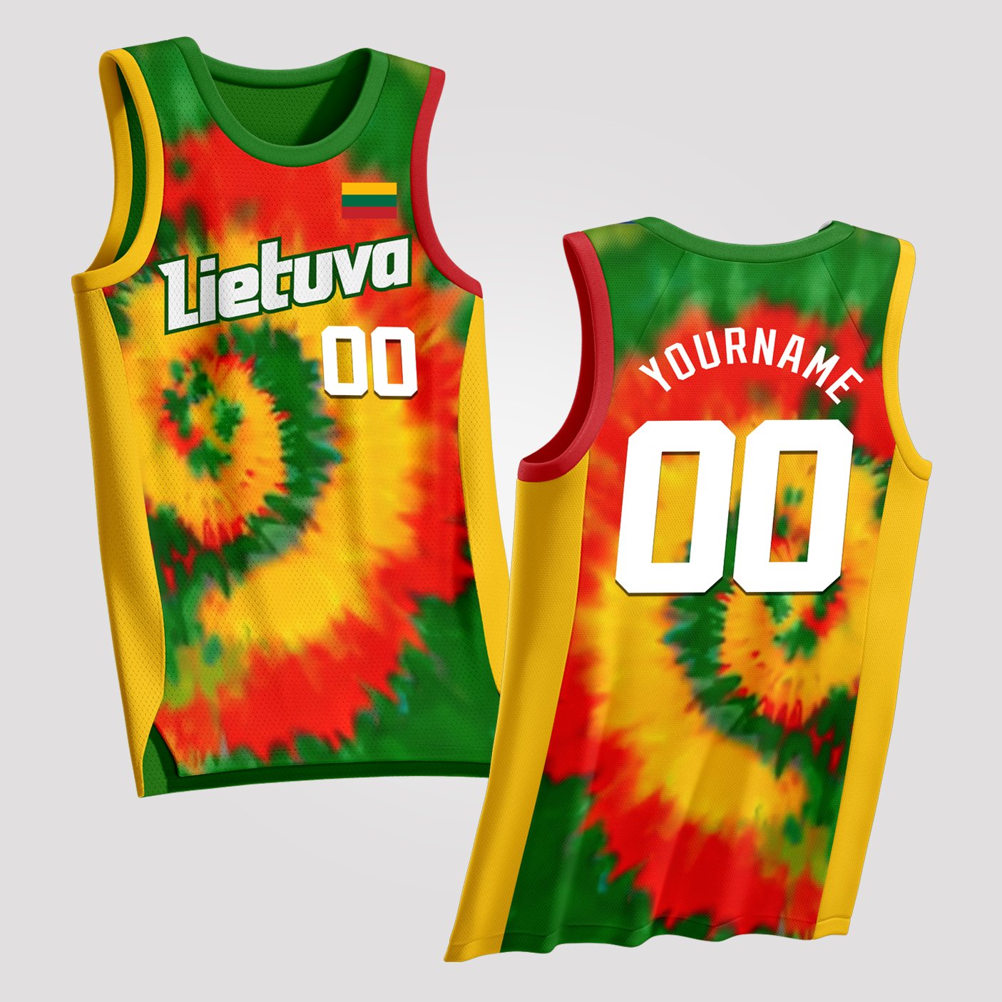 Lithuania Custom Basketball Jersey