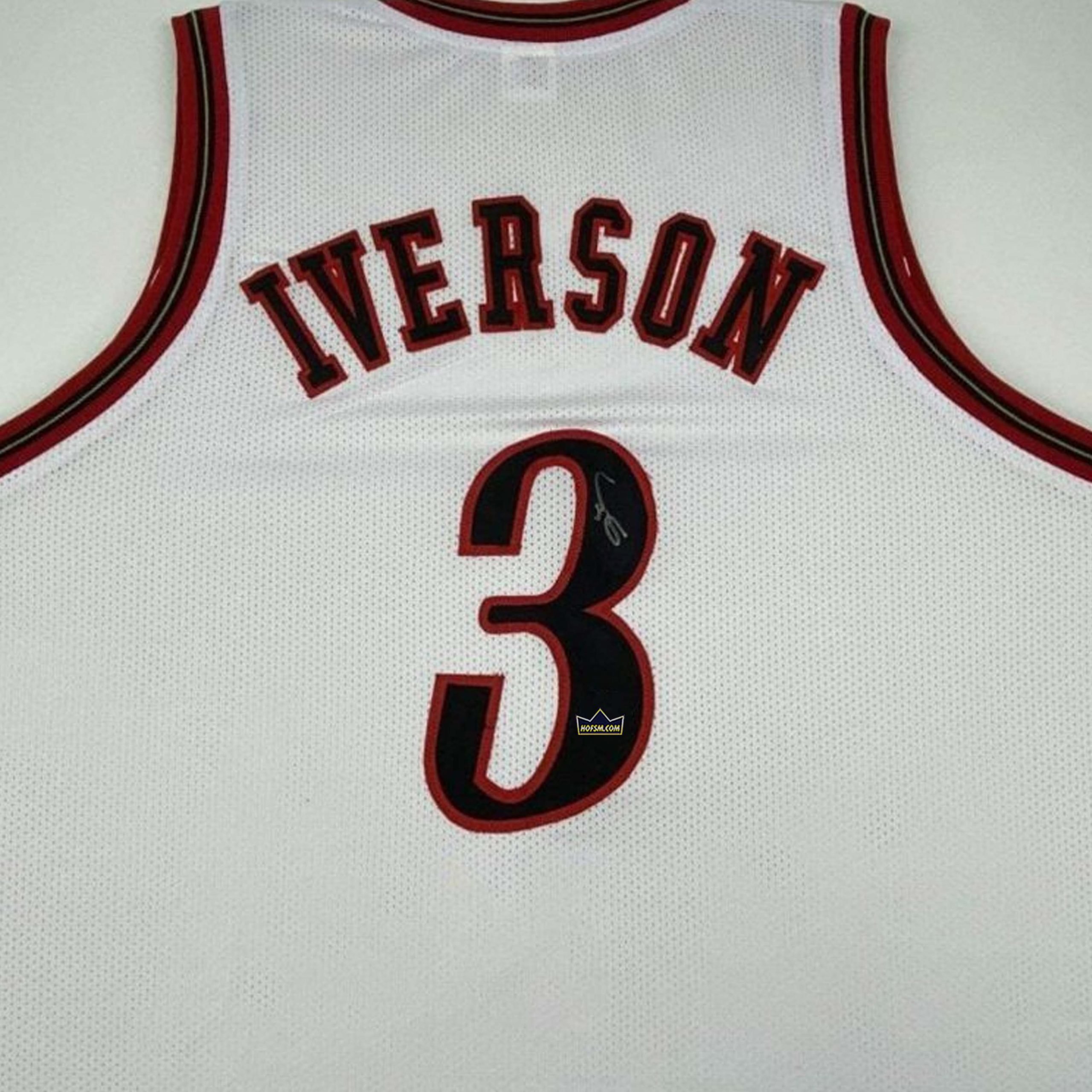 Allen Iverson Autographed #3 Philadelphia Basketball Jersey