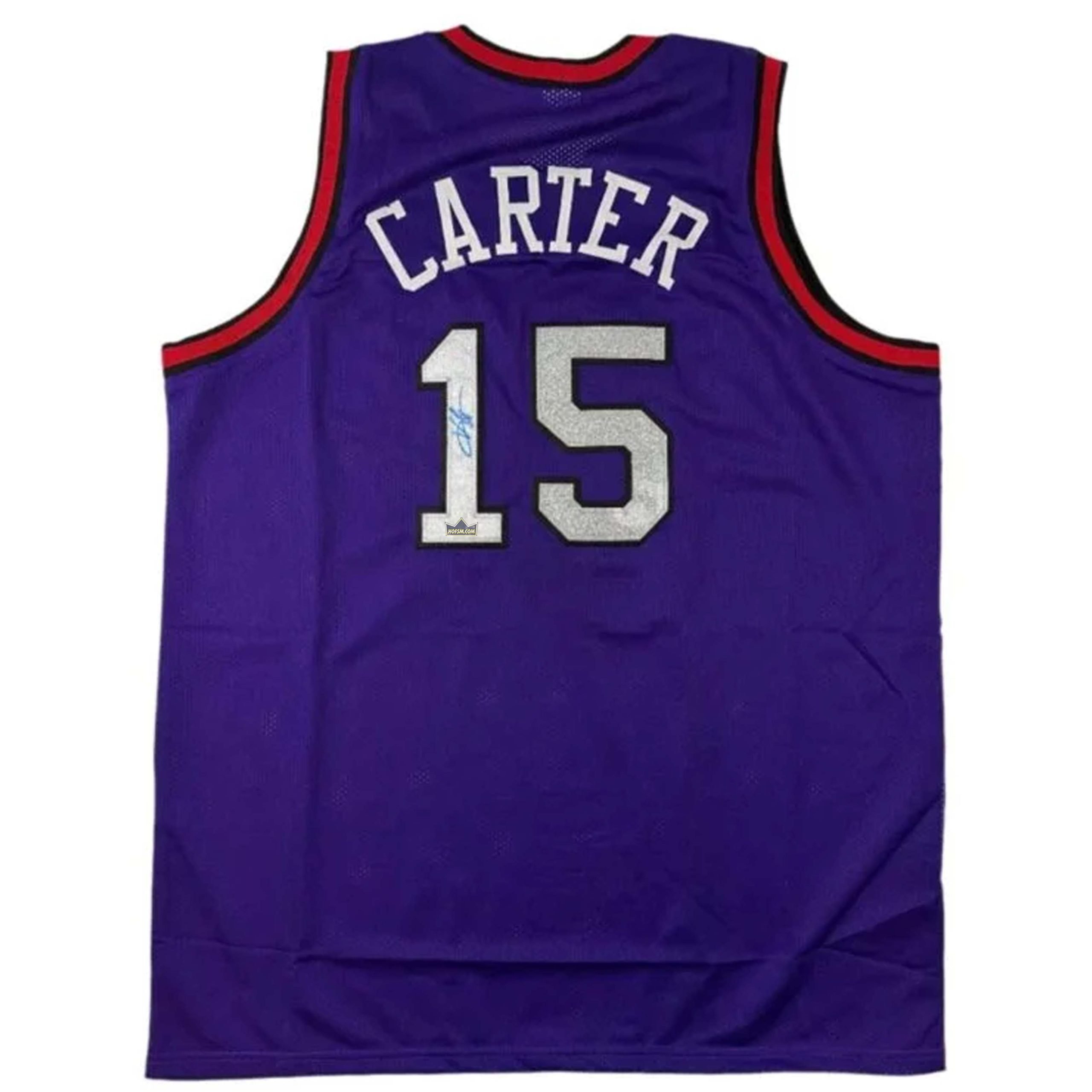 Vince Carter Autographed #15 Toronto Basketball Jersey