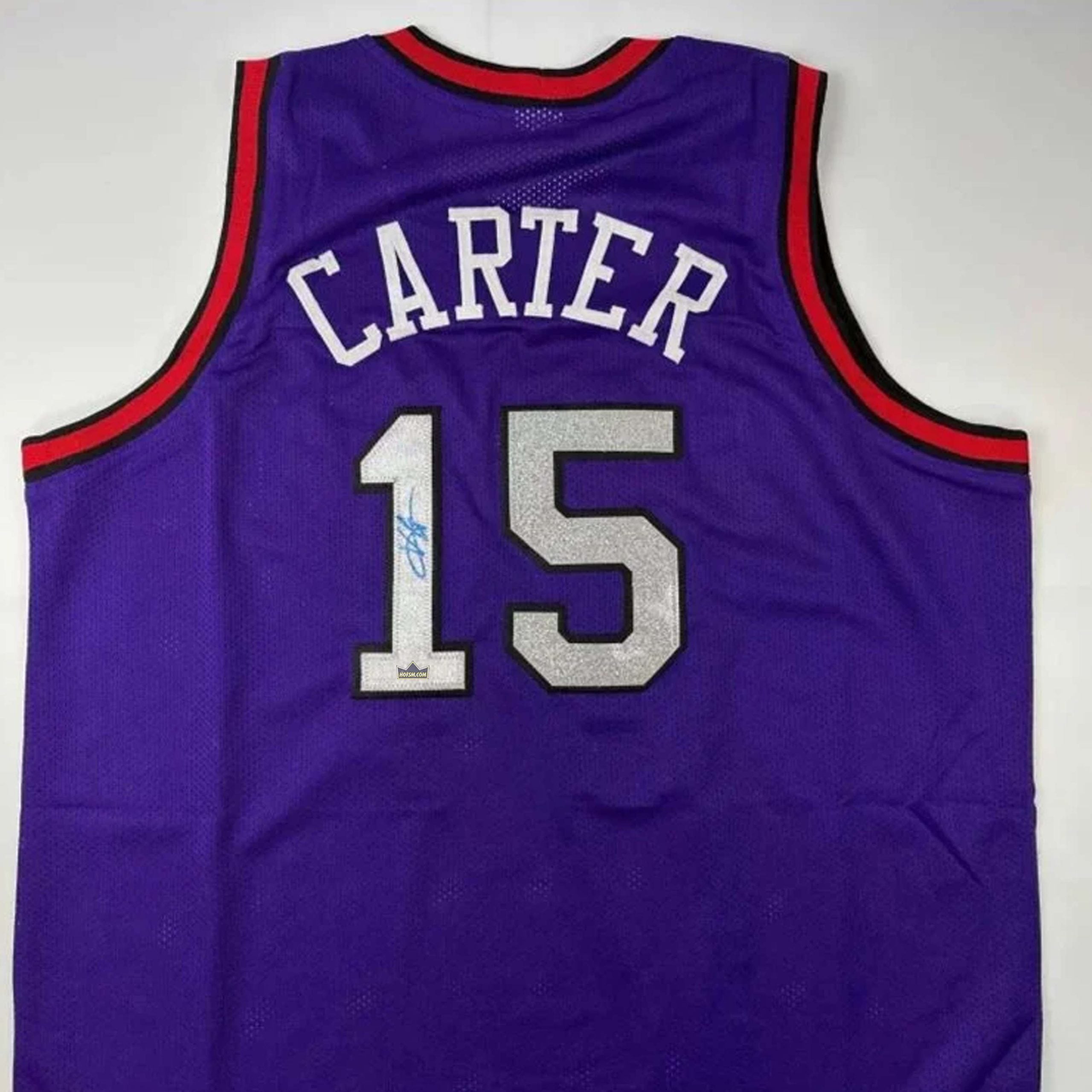 Vince Carter Autographed #15 Toronto Basketball Jersey - Image 4