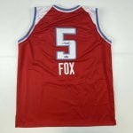 De'Aaron Fox Autographed #5 Sacramento Basketball Jersey