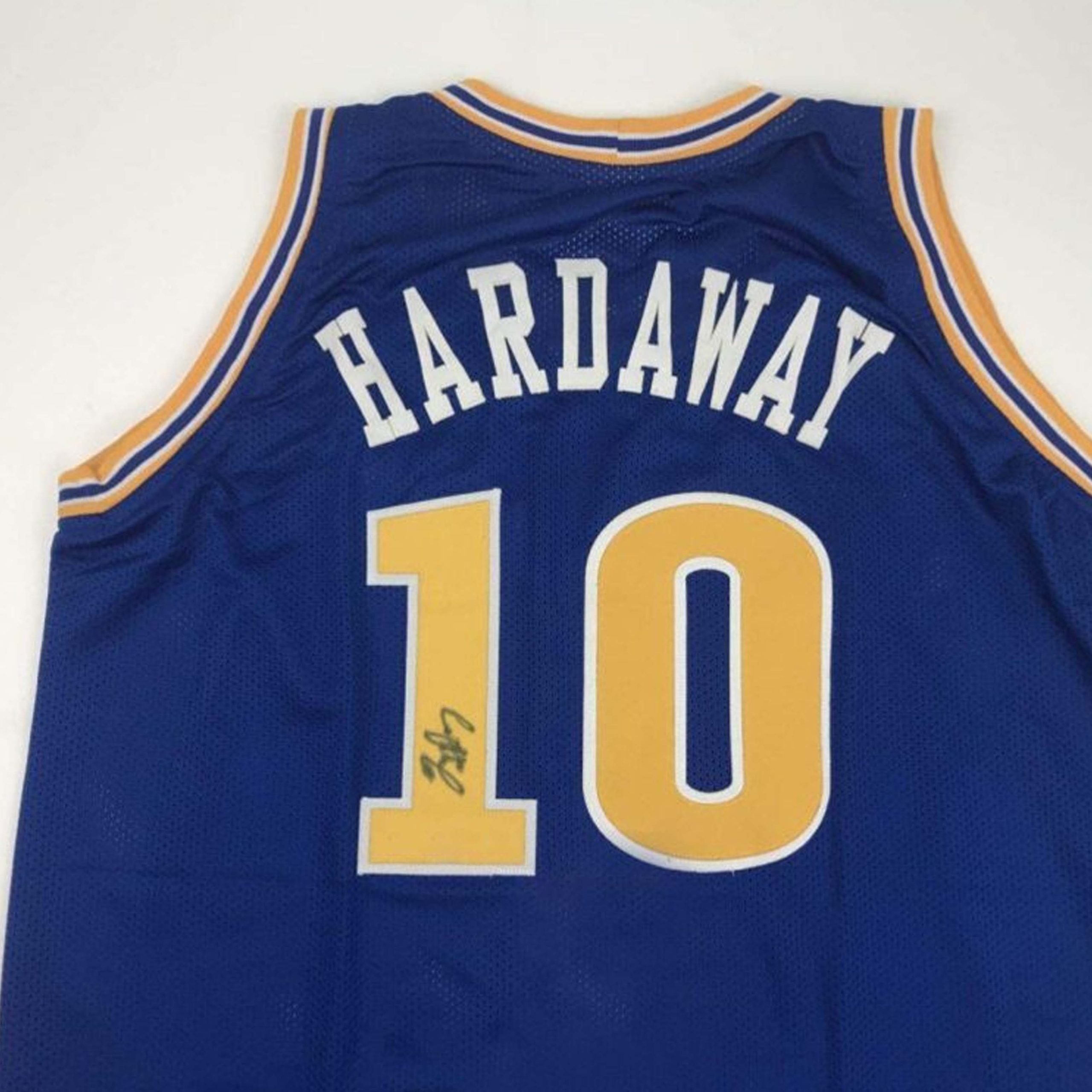 Tim Hardaway Autographed #10 Golden State Basketball Jersey