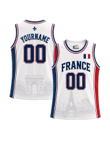 France Custom Basketball Jersey