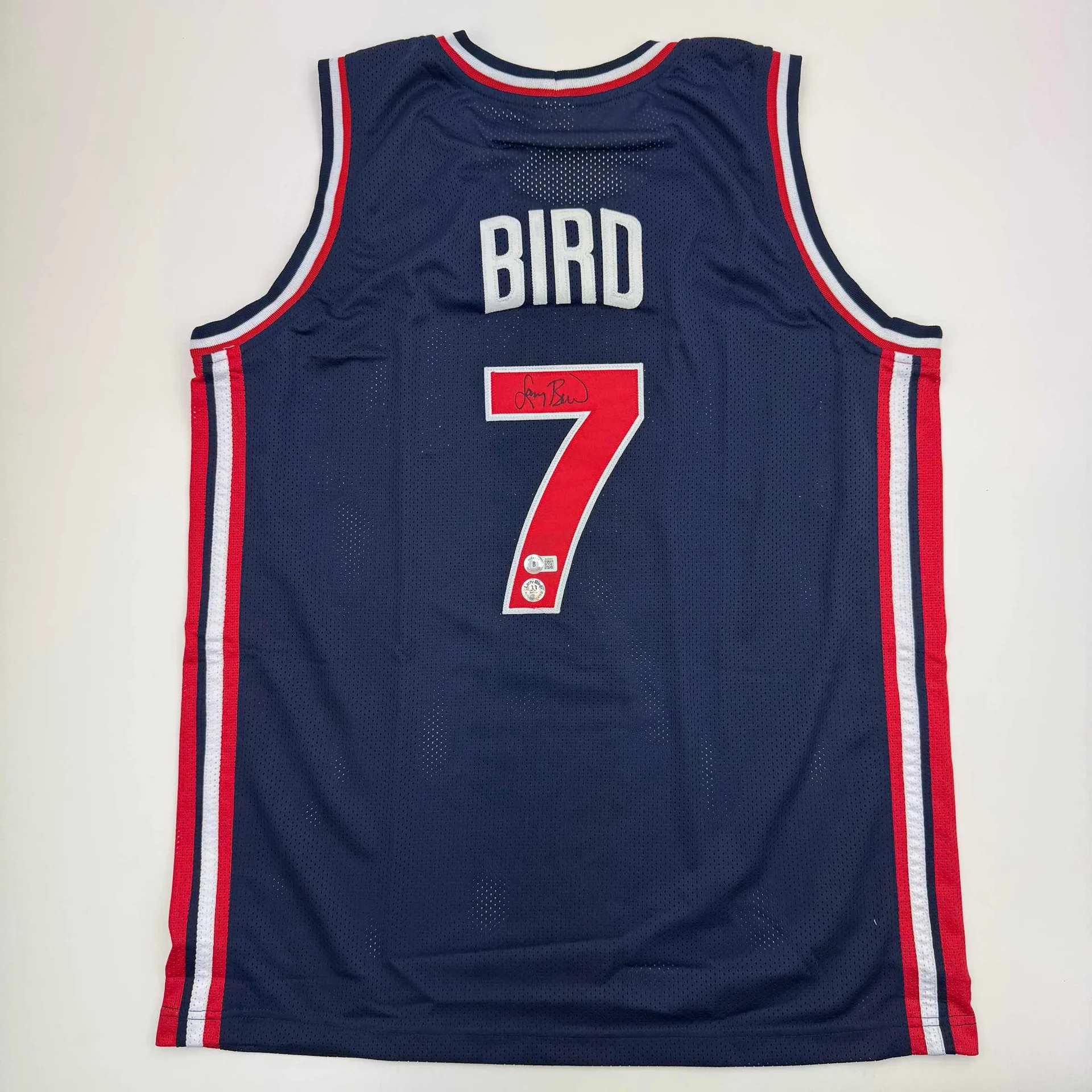 Larry Bird Autographed #7 USA Basketball Jersey