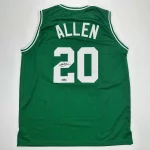 Ray Allen Autographed #20 Boston Celtics Basketball Jersey