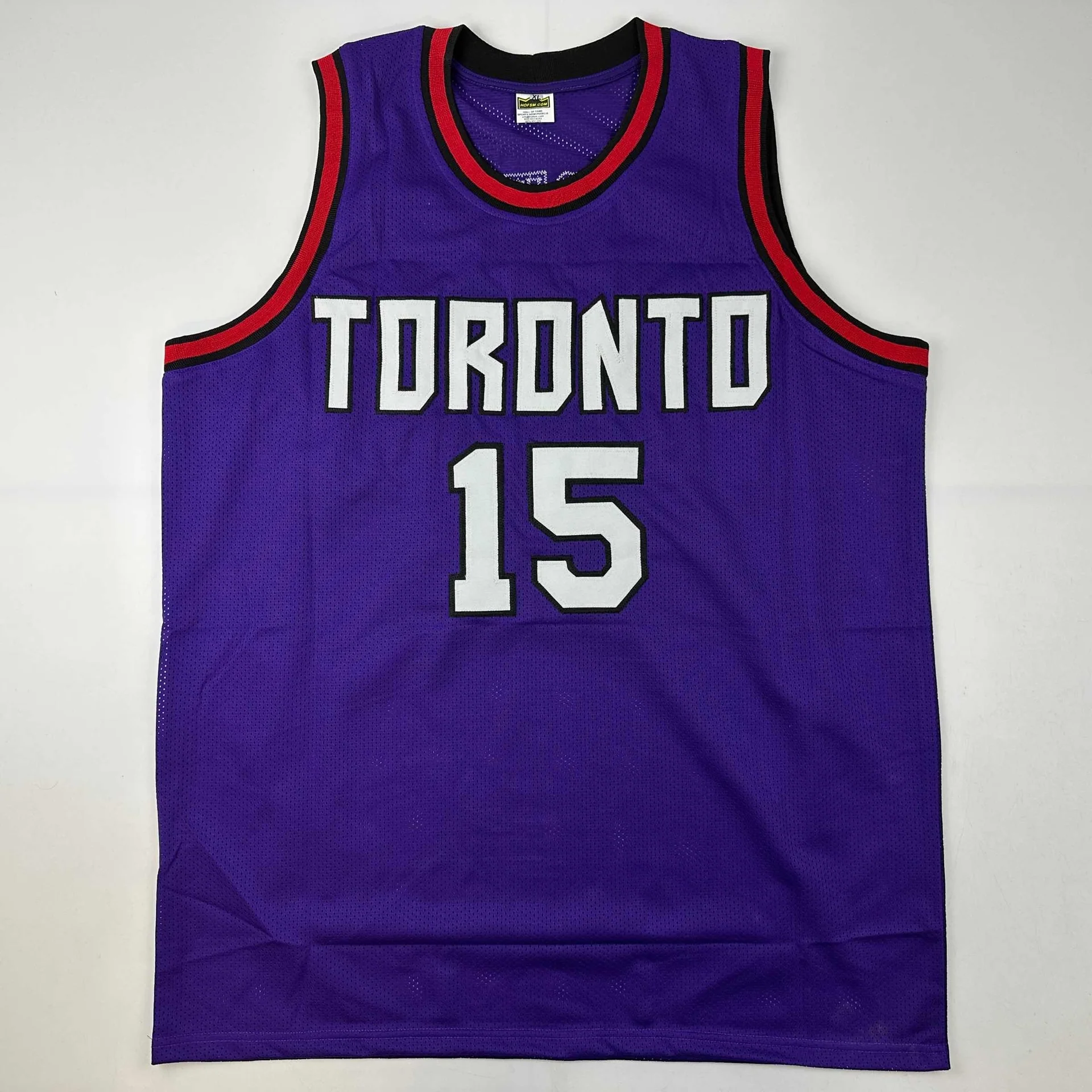 Vince Carter Autographed #15 Toronto Basketball Jersey